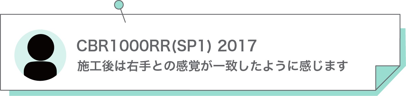 施工後は右手との感覚が一致したように感じます